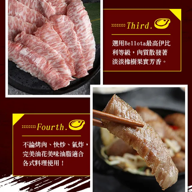 【享吃肉肉】西班牙手切伊比利松阪豬3包(200g±10%/包)