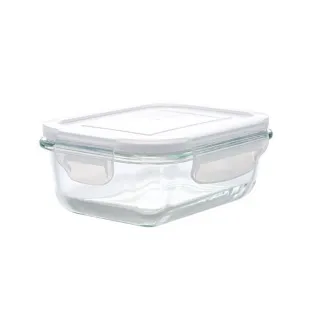【NITORI 宜得利家居】耐熱玻璃保存容器 370ml 長方形(玻璃保存容器)
