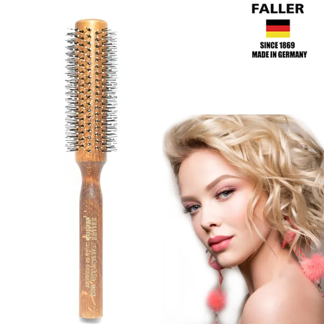 【FALLER 芙樂】德國製FSC42MM耐熱纖維捲髮梳(捲髮梳/梳頭造型美容/雙11)