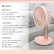 【JWAY】七吋自然風USB長效桌立扇－粉紅(JY-FN302)