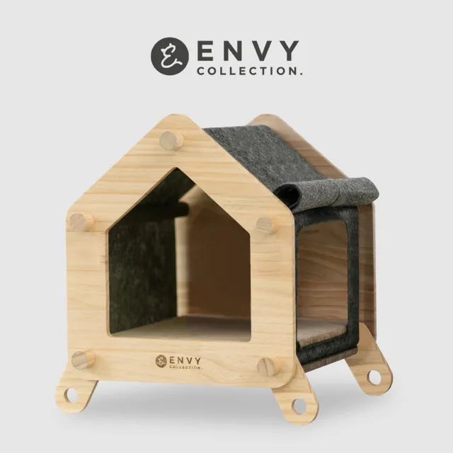 【ENVY COLLECTION】森林小木屋貓窩(貓抓板 磨抓墊 睡床)