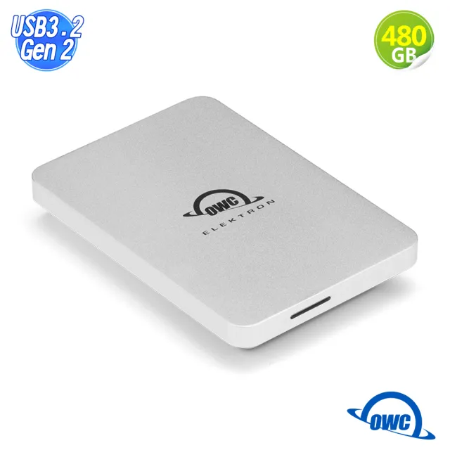 【OWC】Envoy Pro Elektron - 480GB(最堅固的微型 USB-C 隨身碟M.2 2242 SSD 金屬外殼IP67防水防塵)