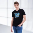 【Lee 官方旗艦】男裝 短袖T恤 / Jeans 大LOGO 氣質黑 標準版型(LL210142K11)