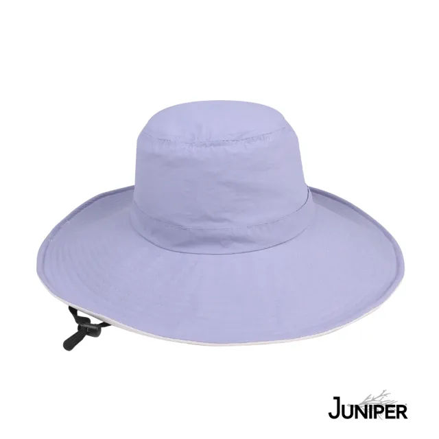【Juniper 朱尼博】戶外大帽眉抗UV防潑水防曬遮陽帽 MJ7228(帽子/防曬帽/登山帽/大眉帽)