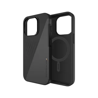 【Gear4】iPhone 13 Pro 6.1吋 D3O Brooklyn Snap 布魯克林-軍規4米防摔保護殼(黑色皮革磁吸款)