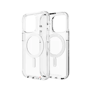 【Gear4】iPhone 13 Pro 6.1吋 D3O Crystal Palace Snap 水晶透明-抗菌軍規防摔保護殼(透明磁吸款)