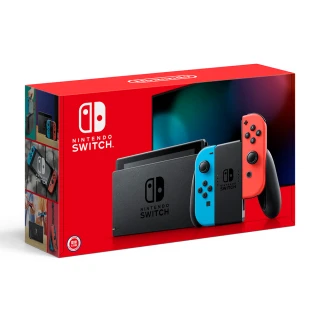 【Nintendo 任天堂】Switch電光藍紅Joy-Con續航力加強版主機(for Philips)