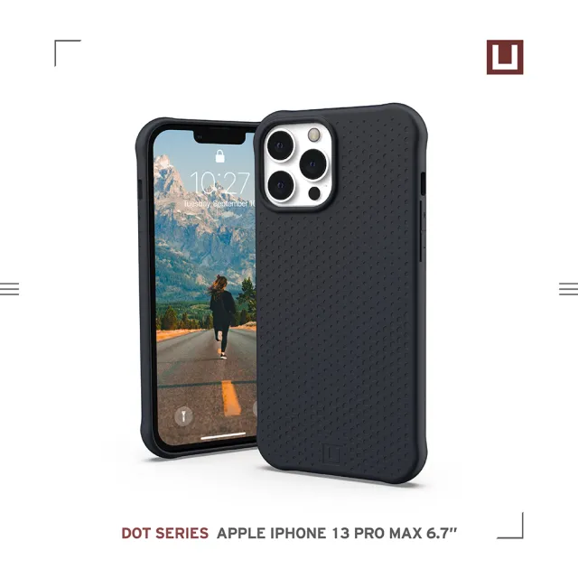 【UAG】(U) iPhone 13 Pro Max 耐衝擊矽膠保護殼-黑