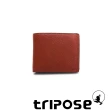 【tripose】進口牛皮對開短夾(深駝)