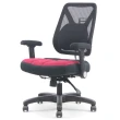 【DR. AIR】新款升降椅背人體工學氣墊辦公網椅(紅)