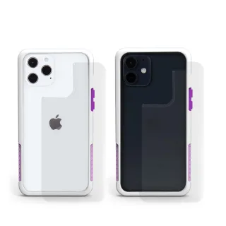 【Telephant太樂芬】iPhone 13 Pro Max 6.7吋 NMDer抗汙防摔手機殼-白好日紫