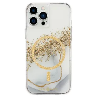 【CASE-MATE】iPhone 13 Pro 6.1吋 Karat Marble(鎏金石紋防摔抗菌MagSafe版手機保護殼)