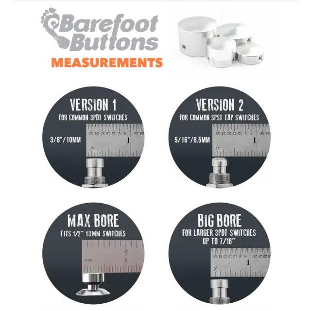 【Barefoot】V1 STD Brass 航太級鋁合金踩釘帽 黃銅款(台灣公司貨 商品品質有保障)