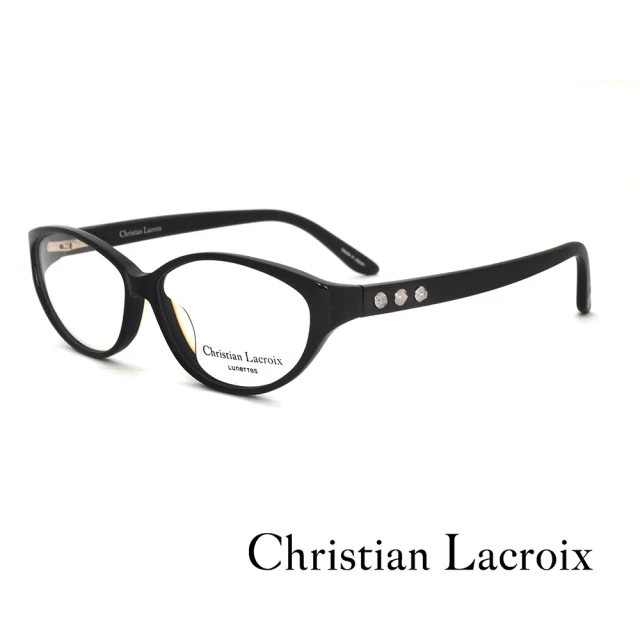 Christian Lacroix 法式個性鉚釘光學眼鏡(黑 - CL1002-001)