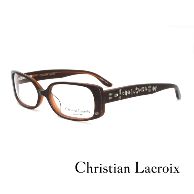 Christian Lacroix 法式個性鑽飾寶石系列光學眼鏡(深棕 - CL1007-164)