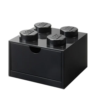 【Room Copenhagen】樂高 LEGO 樂高桌上型四凸抽屜收納箱-黑色(40201733)