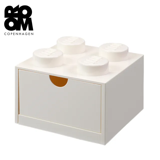 【Room Copenhagen】樂高 LEGO 樂高桌上型四凸抽屜收納箱-白色(40201735)