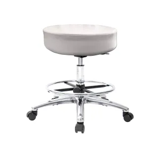 【GXG】圓凳款 工作椅 寬鋁腳+踏圈+防刮輪(TW-T01 LU1XK)