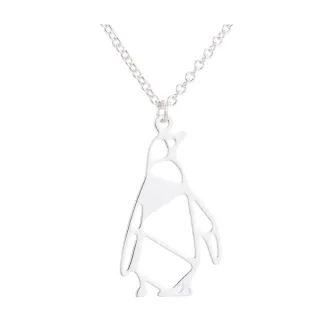 【VIA】白鋼項鍊 動物項鍊 企鵝項鍊/動物系列 可愛企鵝造型白鋼項鍊(鋼色)
