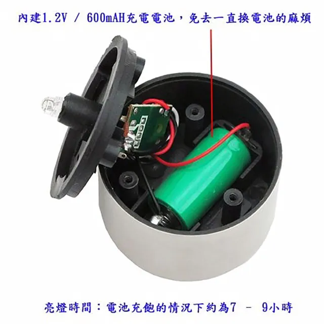 【月陽】超值2入小鋼釘太陽能充電式自動光控LED庭園燈草坪燈(5016D2)