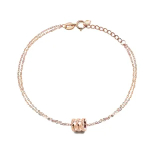 【King Star】小蠻腰18K玫瑰金手鍊(輕奢珠寶設計)