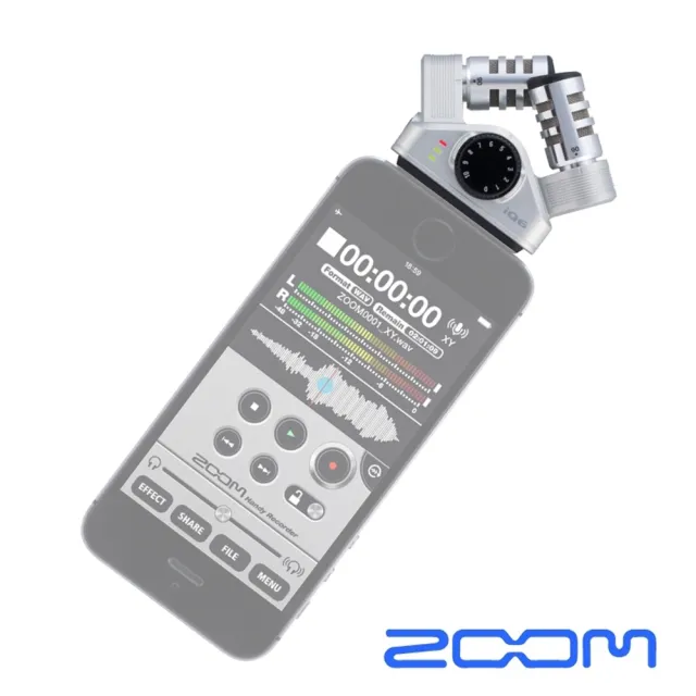 ZOOM】IQ6 XY 立體收音麥克風IPHONE/IPAD專用ZMIQ6(正成公司貨) - momo