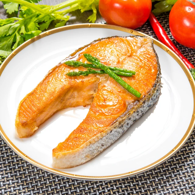 鮮綠生活 嚴選鮮嫩智鮭魚切片(160g±10%/包 共8包)
