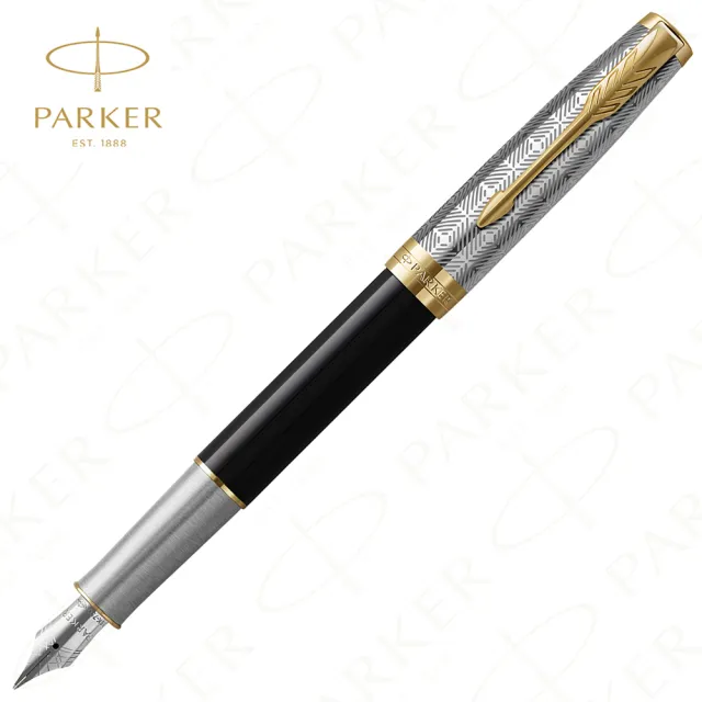 【PARKER】《派克 卓爾致臻 18K F尖 黛黑鋼筆》買就送派克鋼筆墨水！