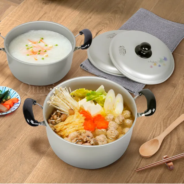 【hokua 北陸鍋具】日本製輕量級雙耳北陸湯鍋 22cm
