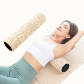 【Comefree】植纖系列瑜珈運動按摩滾筒-加長版(50cm-台灣製造)