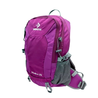 【DIBOTE 迪伯特】極輕。專業登山休閒背包-25L(黃/玫/綠/橘/紫)