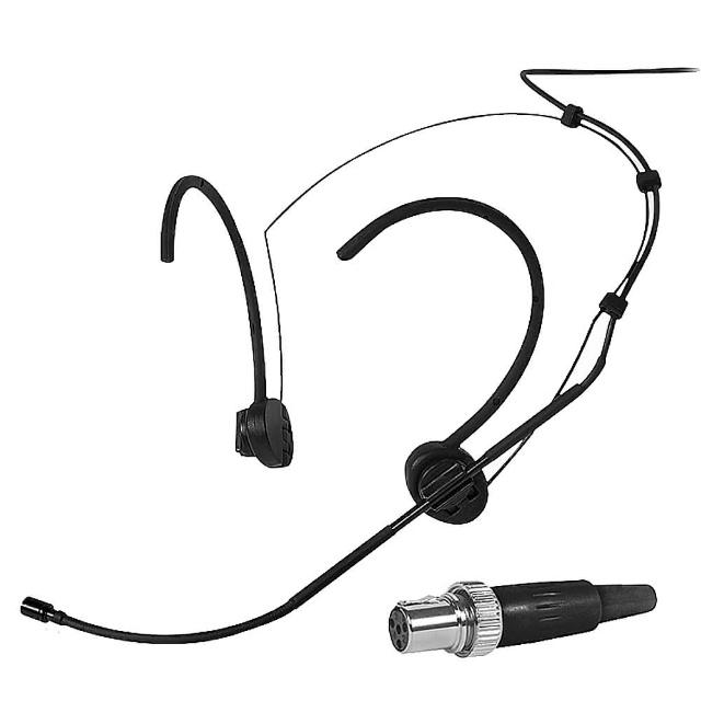 高品質迷你款黑色全指向性頭戴式麥克風 Q-F40B，適合錄音、直播及現場表演使用，具有22mV Pa輸出，穩定且清晰的音質表現，適用於JYC Music及MIPRO等品牌裝置。