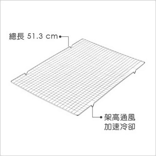 【Wilton】美國 長方蛋糕散熱架 L / 散熱架 烘焙料理 蛋糕點心置涼架