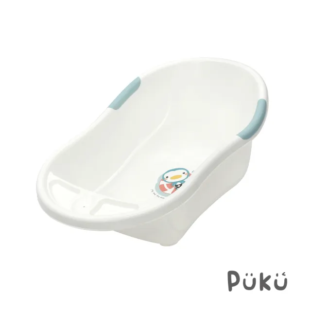 【PUKU 藍色企鵝】雙色嬰兒浴盆澡盆39L(兩色)