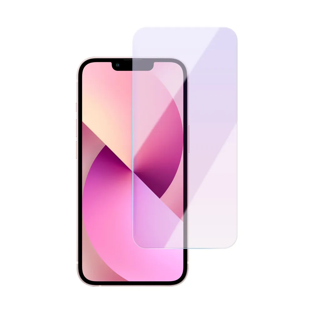 iPhone 13 Pro Max 6.7吋 非滿版藍紫光9H玻璃鋼化膜手機保護貼(13PROMAX鋼化膜 13PROMAX保護貼)