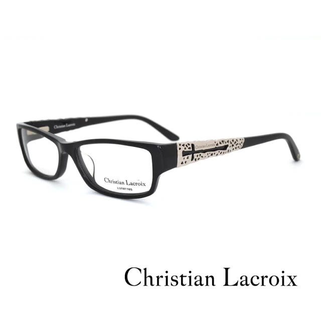 Christian Lacroix 法式十字個性金屬派光學眼鏡(黑色 - CL1009-001)