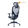 【Mesh 3 Chair】華爾滋人體工學網椅-附頭枕-銀灰(人體工學椅、網椅、電腦椅)
