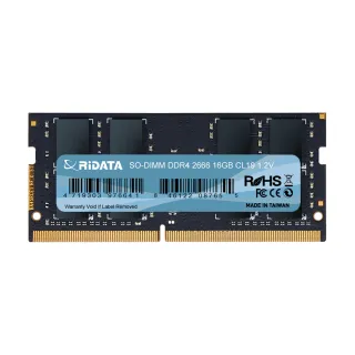 【RiDATA 錸德】16GB DDR4 2666/SO-DIMM 筆記型電腦記憶體