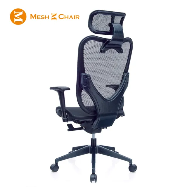 【Mesh 3 Chair】華爾滋人體工學網椅-附頭枕-酷黑(人體工學椅、網椅、電腦椅)