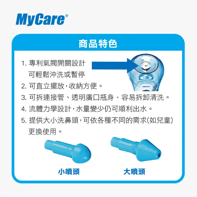 【Mycare邁康】洗鼻器2入組 (300ml/入)