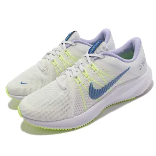 【NIKE 耐吉】慢跑鞋 Quest 4 運動 女鞋 輕量 透氣 舒適 避震 路跑 健身 白 藍(DA1106-101)