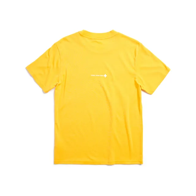 【EDWIN】男裝 PLUS+ 冰河玉涼感LOGO短袖T恤(桔黃色)