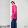 【iROO】條紋 針織罩衫