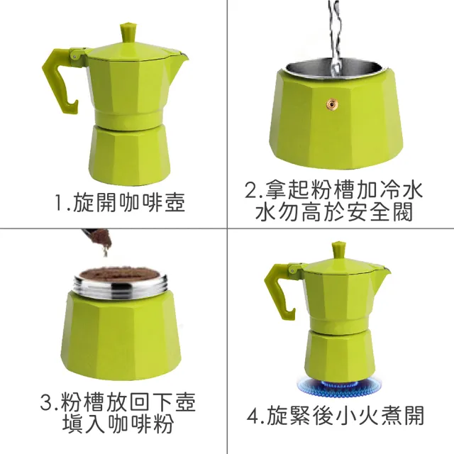 【EXCELSA】Chicco義式摩卡壺 綠1杯(濃縮咖啡 摩卡咖啡壺)