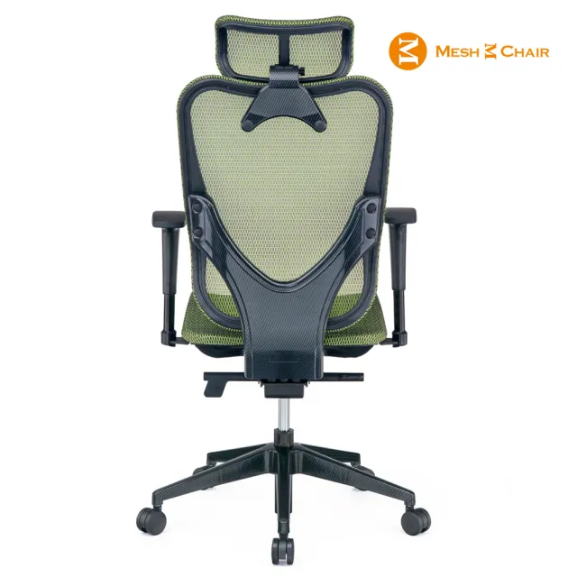 【Mesh 3 Chair】華爾滋人體工學網椅-附頭枕-蘋果綠(人體工學椅、網椅、電腦椅)