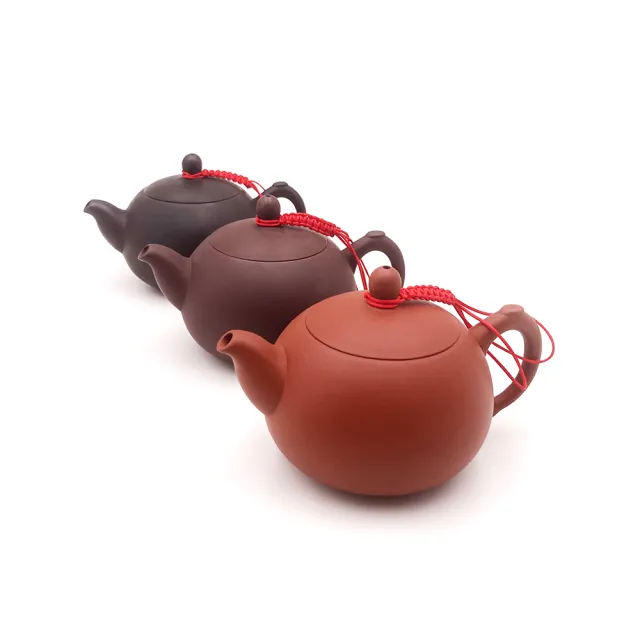 茶道具 飾壺 平安 草山造 四ッ耳 茶壺 台灣製造】圓珠壺160cc 台灣鶯歌陶藝(茶具茶壺朱泥紫砂段泥泡茶壺茶杯