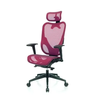 【Mesh 3 Chair】華爾滋人體工學網椅-附頭枕-紅色(人體工學椅、網椅、電腦椅)