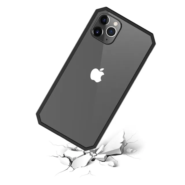 【TOYSELECT】iPhone 12 Pro Max 6.7吋 BLAC 360度防爆抗摔透明iPhone手機殼