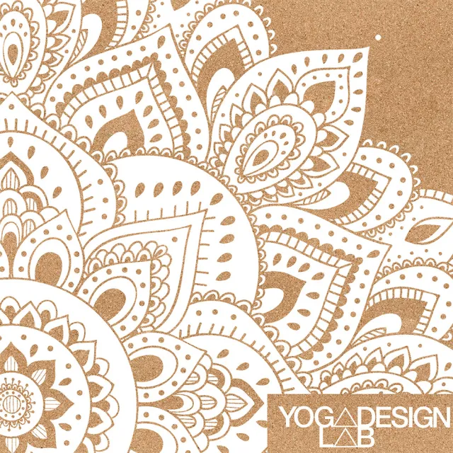 【Yoga Design Lab】Cork Mat 軟木瑜珈墊 3.5mm – Mandala White(軟木瑜珈墊)