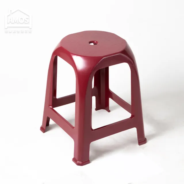 【AMOS 亞摩斯】台灣製塑膠椅/高賓椅/辦桌椅(辦桌椅 塑膠椅 高賓椅)